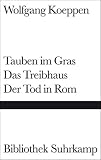 book cover Tauben im Gras Das Treibhaus Der Tod in Rom - Wolfgang Koeppen