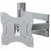 VideoSecu Articulating Single Stud TV Wall Mount for Vizio VO370M VO420E VMM26 VXW20L VO22L VA26L LCD TV and Display Max Loading Capacity 66lbs Extended 20 inch- Silver ML520S 1V0