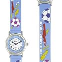 Ravel - R1513.24 - Montre professeur/Gar&ccedil;on - Quartz analogique - Bleue et blanche - Bracelet comp&eacute;tition football 3D