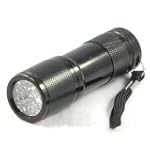 9 LED 400 nM UV Ultra Violet Blacklight Flashlight 3AAA, 7301UV400 $8.25
