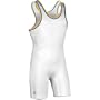 Brute White Oklahoma State Wrestling Singlet - SIZE: X-Large, COLOR: White/Royal/Gold