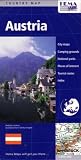 Austria Country Map by Hema (French, Italian and German Edition)