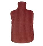 Aroma Home Hottie Burgundy Microwavable Hot Water Bottle Heat Pack with Lavender and Geranium Pure Essential Oil - Made in England