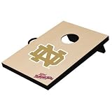Notre Dame Fighting Irish NCAA Desk Table Top Bean Bag Toss Wood Grain