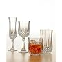 Cristal d'Arques Longchamps Crystal Stemware Wine Glasses, Set of 4