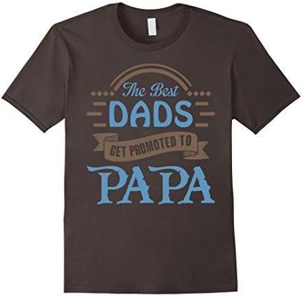 Men's Papa, Grandpa, Grandfather Shirt - Father's Day 2016 Medium Asphalt