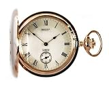 Bernex Swiss Made Mechanical Rose Gold Plate Demi Hunter Pocket Watch