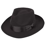 Classic 1940's Gangster Mafia Al Capone New York Felt Fedora Style Hat New