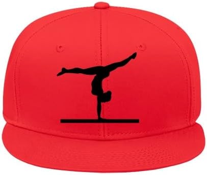 Color Red Male/female Snapback Outdoor Gymnast, Balance Beam, Gymnastics Hip Hop Caps Cotton Dallaslucas