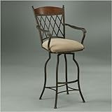 Pastel Furniture DN 217 AR - MN 631 Danbury 26 Inch Rust Counter Stool w/ M ....