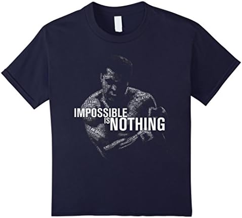 Kids Boxing shirt - Iconic Boxer Shirt- Impossible is Nothing 4 Navy