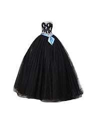 Strapless Tulle Applique Fitted   Ball Gown  Dress With a Sash 