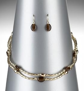 Gold Plated Cinnamon Delight Necklace 