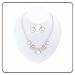 Ladies - Silver - Black - Fashion Necklace and Earring Sets