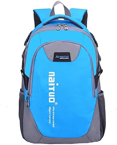 Kninzl Cool College Middle School Bookbags for Teens Backpacks for Boys Blue