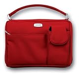 Microfiber Red with Exterior Pockets, LG Bible Cover