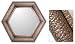 Handcrafted mirror, 'Medieval Hexagon' Image