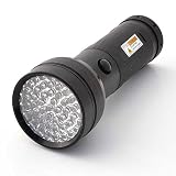LEDwholesalers 395 nM 51 UV Ultraviolet LED flashlight Blacklight 3 AA, 7202UV395