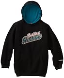 NHL Youth San Jose Sharks Sportsman Pullover Fleece Hoodie - R58C4Prr (Black, Medium)