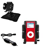 Apple iPod Nano 8GB Auto Bean Bag Dash Holder with Car Charger - Uses Gomadic TipExchange