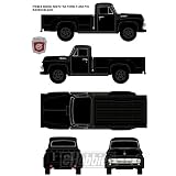 HO 1954 Ford F-350 Pickup, Black