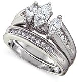 1 ctw. Diamond Engagement Ring and Band
