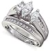 1 ctw. Diamond Engagement Ring and Band