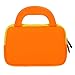 Evecase UltraPortable Handle Carrying Neoprene Sleeve Case Bag Compatible with Fuhu Nabi Jr. / nabi Jr. S - Kids Tablet / nabi Jr. Nick Jr. Edition Tablet 5 inch Android Kids Tablet - Orange