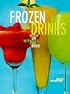 Frozen Drinks: With or Without the Buzz