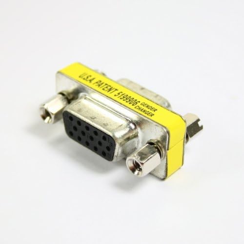 Supershopmall 15 Pin SVGA VGA Female to Female gender changer adapter