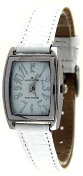 AK Anne Klein #10/6985WTWT Women's Casual Leather Band Watch