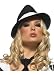 Black/White Pinstripe Fedora