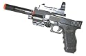 G17 Style Spring Air Pistol with Laser Site, Fake Silencer and Mock Scope
