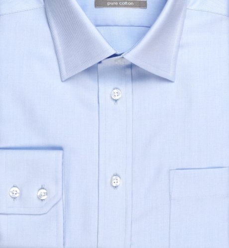 Pure Cotton Easy Iron Twill Long Sleeve Shirt