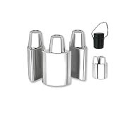 Review Quality Gold  / Black Leatherette Case Stainless Steel 6 Piece Bar Set