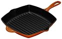 Le Creuset Cast Iron Square Grillit, Volcanic, 20 cm