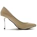 Ollio Women's Shoe Metalic High Heeled Snake Skin Dress Pump