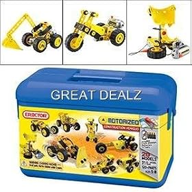 Meccano Erector Construction Motorized Vehicles Set (Blue)