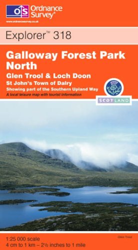 City Travel Guides Discounted  Livres : Carte de randonnée : Galloway Forest Park North