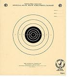 National Target NRA 25' Slow Fire Air Pistol Target, Single Bull