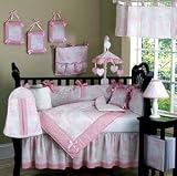 JoJo Designs 9-Piece Baby Crib Infant Bedding Set - Vintage French Pink Toile