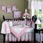 JoJo Designs 9-Piece Baby Crib Infant Bedding Set - Vintage French Pink Toile