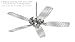 Ceiling Fan Skin Kit (fits most 42inch fans) - Diamond Plate Metal - (Fan and fan blades NOT INCLUDED) by wallthat