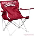 Oklahoma Sooners Nylon Tailgate Chair - Adult NCAA College Athletics Sports Team Fan Merchandise