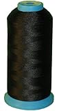 Item4ever&reg; Black 100g UV resistant Polyester Thread Size T70 V69 210d/3 High Tenacity for Outdoor Upholstery