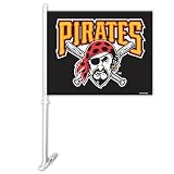 MLB Pittsburgh Pirates Double Sided Car Flag - Set of 2