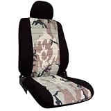 CUSTOM Smart Car ForTwo Seat Covers - FRONT FULL SET: High Back Buckets (2008-2009) - Neo-Sport Classic Camo Desert - Made in the USA