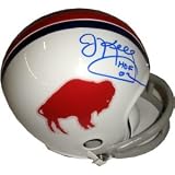 Jim Kelly signed Buffalo Bills Throwback White Mini Helmet HOF02