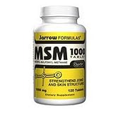 Jarrow Formulations Jarrow Msm Sulfur 1000mg, 120 Tablets (Pack of 2)