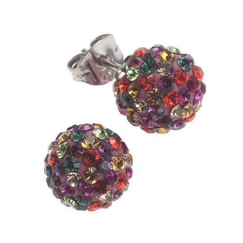Crystelle Damenohrstecker 925 Sterling Silber Swarovski Kristalle multi 340220003-1 Preisvergleich